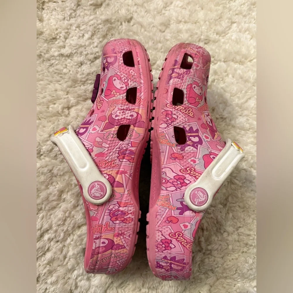 Crocs Hello Kitty and Friends Classic Pink Clogs CROCS Youth Girl Size 3